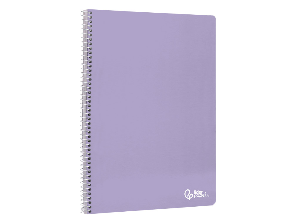 CUADERNO ESPIRAL LIDERPAPEL A4 SMART TAPA BLANDA 80H 75GR PAUTA 2,5MM CON MARGEN COLORES SURTIDOS