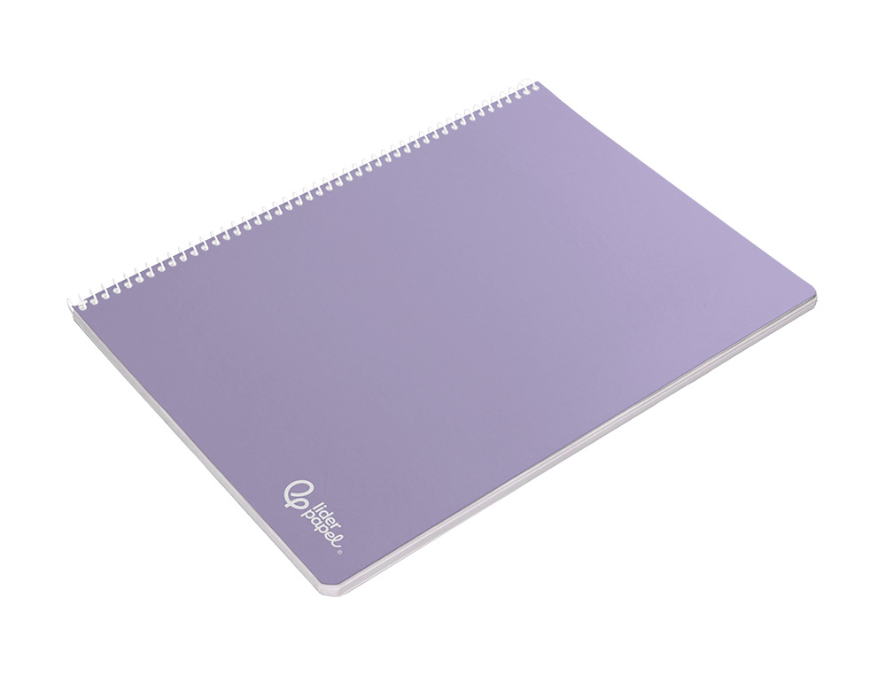 CUADERNO ESPIRAL LIDERPAPEL A4 SMART TAPA BLANDA 80H 75GR PAUTA 2,5MM CON MARGEN COLORES SURTIDOS