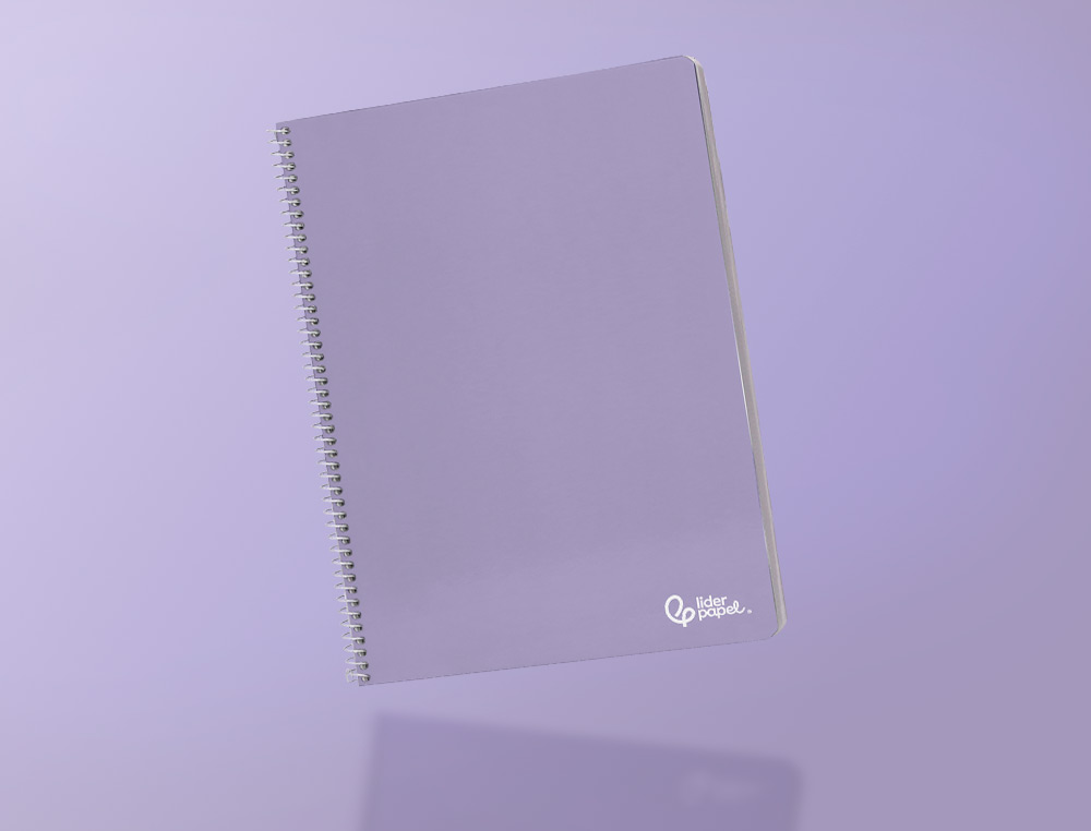 CUADERNO ESPIRAL LIDERPAPEL A4 SMART TAPA BLANDA 80H 75GR PAUTA 2,5MM CON MARGEN COLORES SURTIDOS