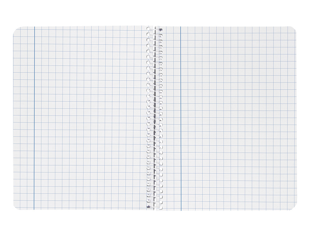 CUADERNO ESPIRAL LIDERPAPEL A4 WITTY TAPA DURA 80H 90GR CUADRO 8MM CON MARGEN COLORES SURTIDOS