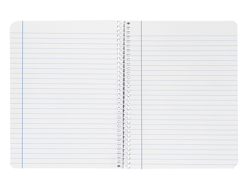 CUADERNO ESPIRAL LIDERPAPEL A4 WITTY TAPA DURA 80H 90GR RAYADO HORIZONTAL CON MARGEN COLOR NARANJA