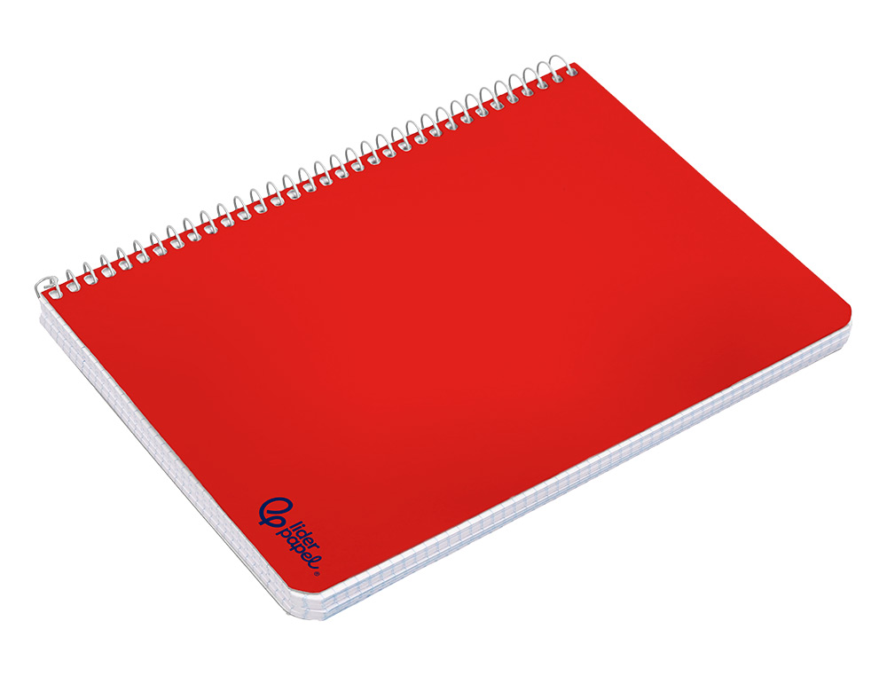 CUADERNO ESPIRAL LIDERPAPEL DIN A5 SMART TAPA BLANDA 80H 75GR CUADRO 5MM CON MARGEN COLORES SURTIDOS