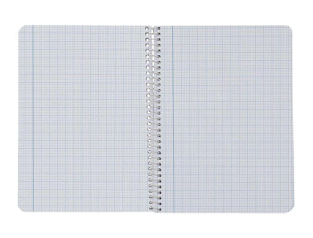 CUADERNO ESPIRAL LIDERPAPEL DIN A5 SMART TAPA BLANDA 80H 75GR MILIMETRADO 2MM COLORES SURTIDOS