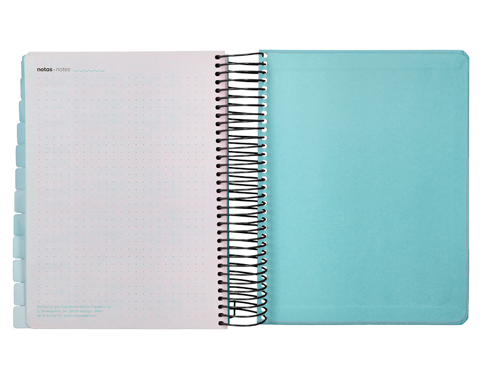 AGENDA ESCOLAR LIDERPAPEL 25-26 ESPIRAL PATTERNS TRIANGULOS DIA PAGINA A5 BILINGE PAPEL FSC 80 GR