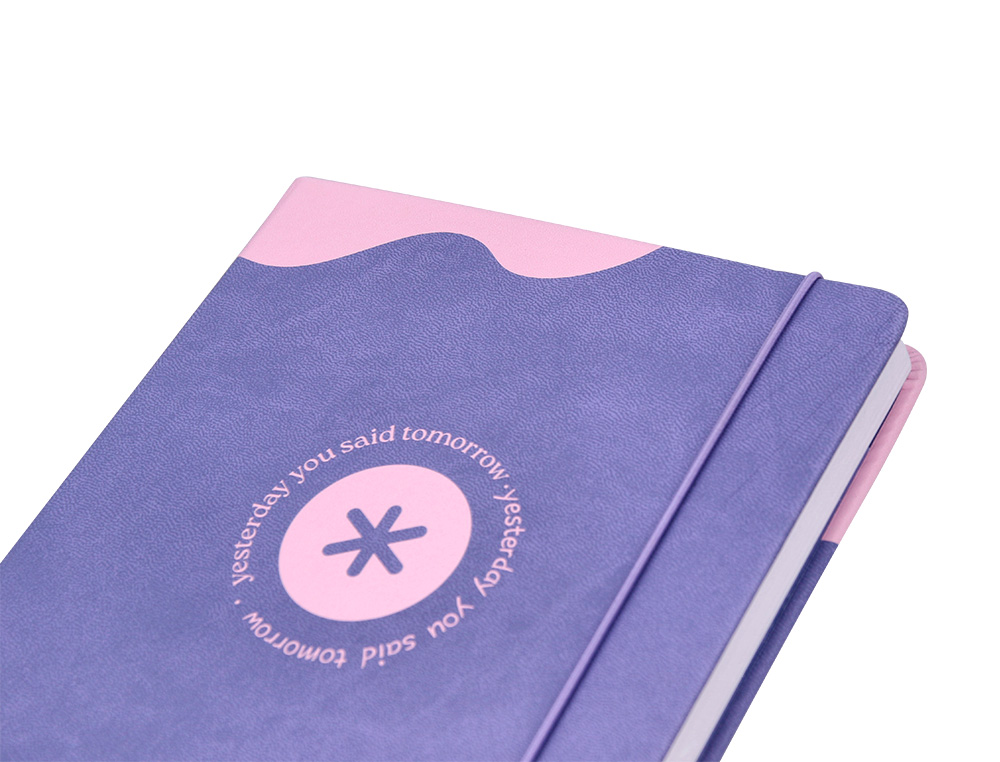 AGENDA ESCOLAR ANTARTIK 25-26 ENCUADERNADA GO! SIMIL PIEL MORADO SEMANA VISTA A5 BILINGE PAPEL FSC 80 GR