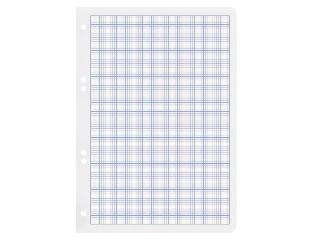 RECAMBIO LIDERPAPEL DIN A5 100 HOJAS 75G/M2 RAYADO N 46 6 TALADROS