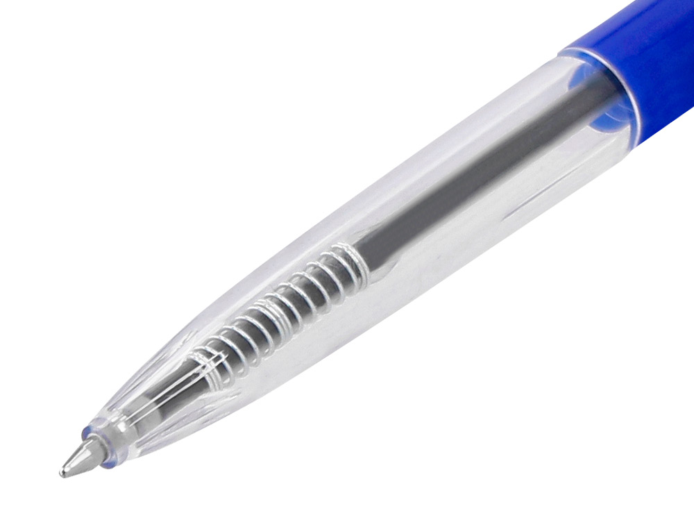 BOLIGRAFO Q-CONNECT RETRACTIL CON CLIP DISEO FINO TINTA ACEITE 0,7 MM COLOR AZUL