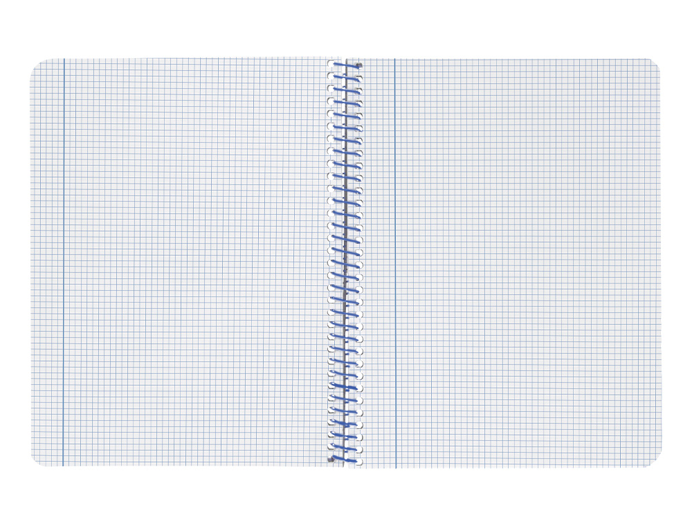 CUADERNO ESPIRAL LIDERPAPEL A4 WONDER TAPA PLASTICO 80H 90GR CUADRO 4MM CON MARGEN COLOR VERDE OSCURO