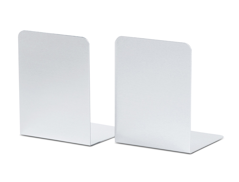 APOYALIBROS METALICO MAUL ALUMINIO 100X100X130 MM JUEGO