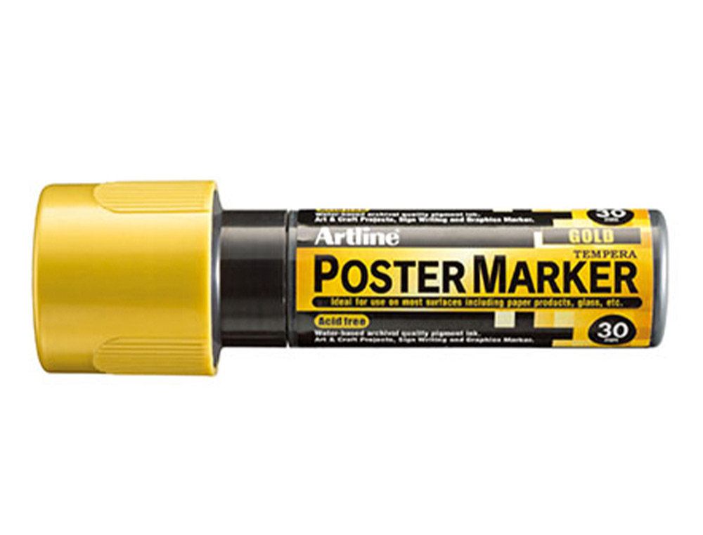 ROTULADOR ARTLINE POSTER MARKER EPP-30 PUNTA RECTANGULAR 30 MM COLOR ORO