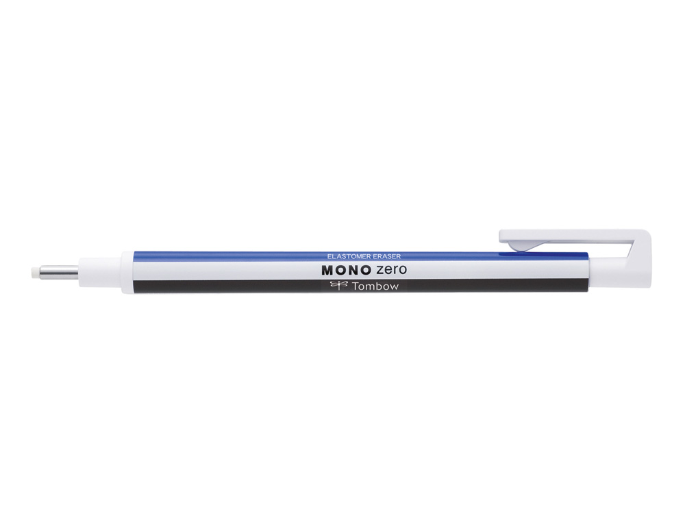 PORTAGOMAS TOMBOW MONO ZERO CON CLIP GOMA REDONDA 2,3MM DIAMETRO + 2 RECAMBIOS