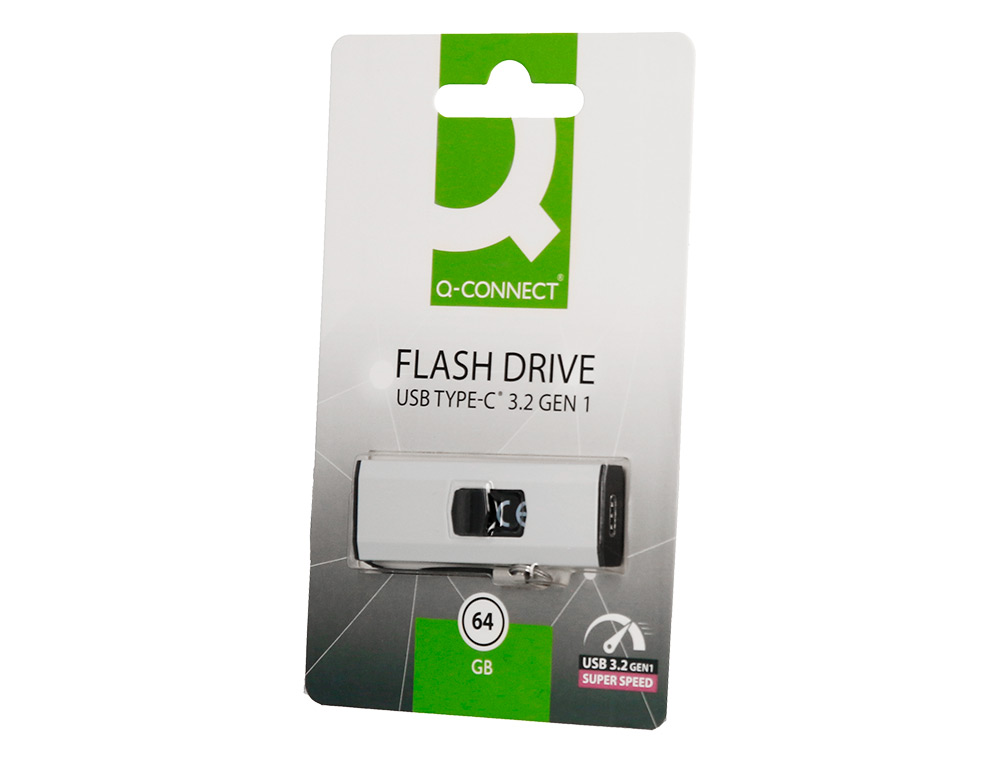MEMORIA USB Q-CONNECT FLASH DRIVE 64 GB 3.2 TIPO C