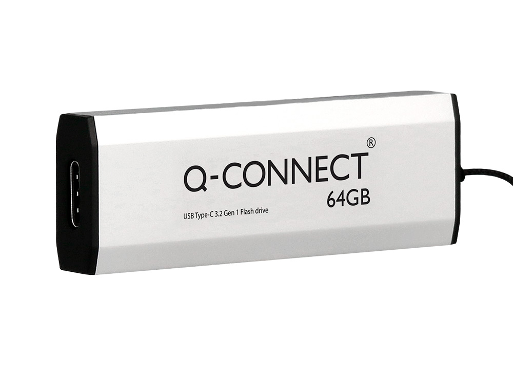 MEMORIA USB Q-CONNECT FLASH DRIVE 64 GB 3.2 TIPO C