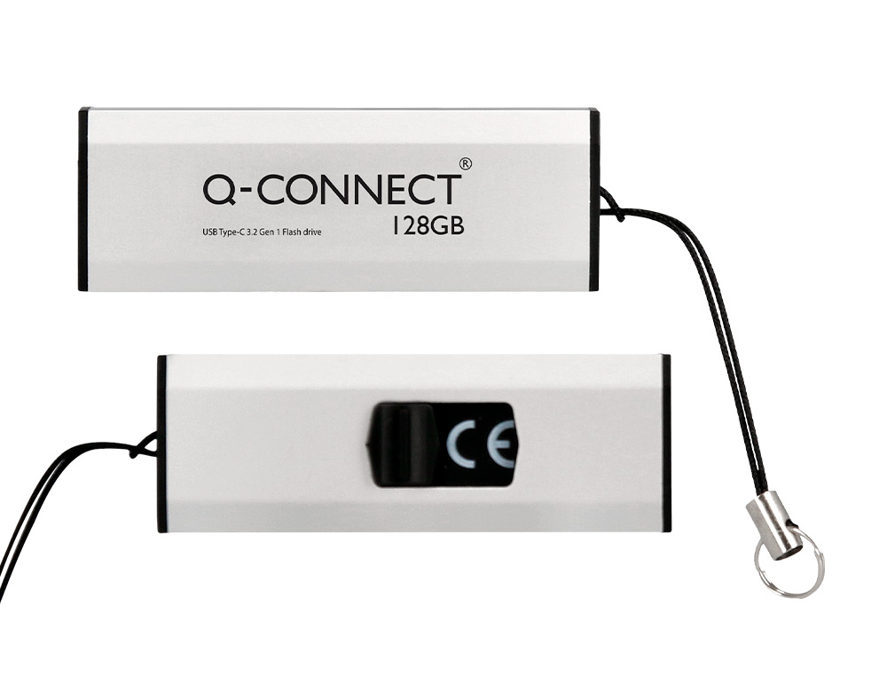 MEMORIA USB Q-CONNECT FLASH DRIVE 128 GB 3.2 TIPO C