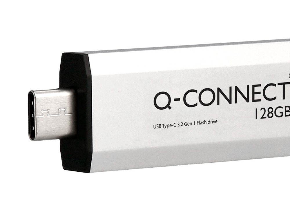 MEMORIA USB Q-CONNECT FLASH DRIVE 128 GB 3.2 TIPO C