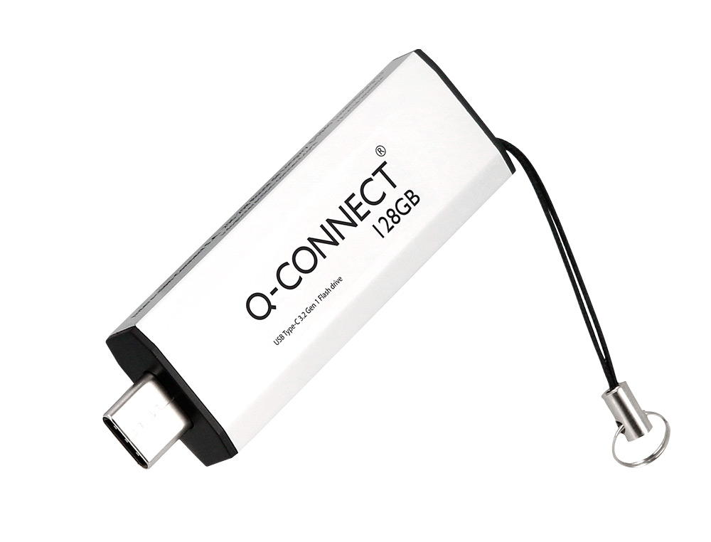 MEMORIA USB Q-CONNECT FLASH DRIVE 128 GB 3.2 TIPO C