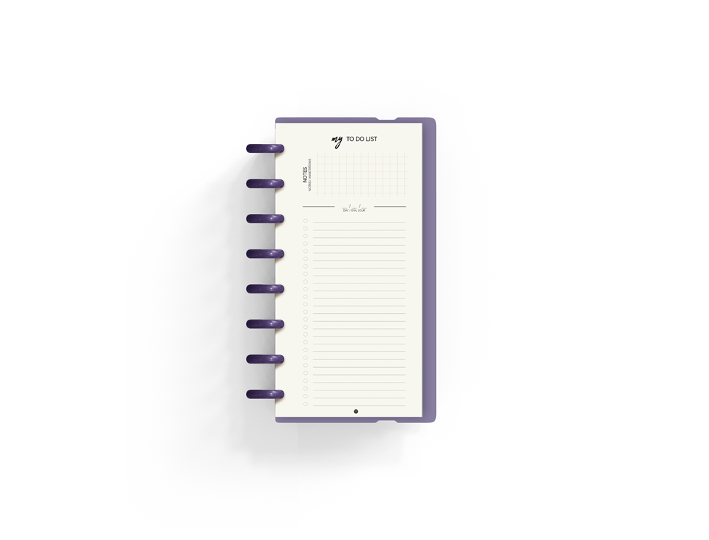 PLANIFICADOR CARCHIVO INGENIOX MY WEEK CHECK LIST MY WEEK SEMANAL MALVA 105X210 MM