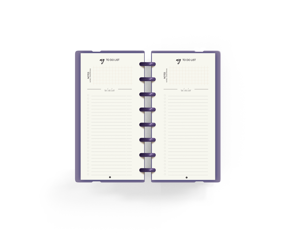 PLANIFICADOR CARCHIVO INGENIOX MY WEEK CHECK LIST MY WEEK SEMANAL MALVA 105X210 MM