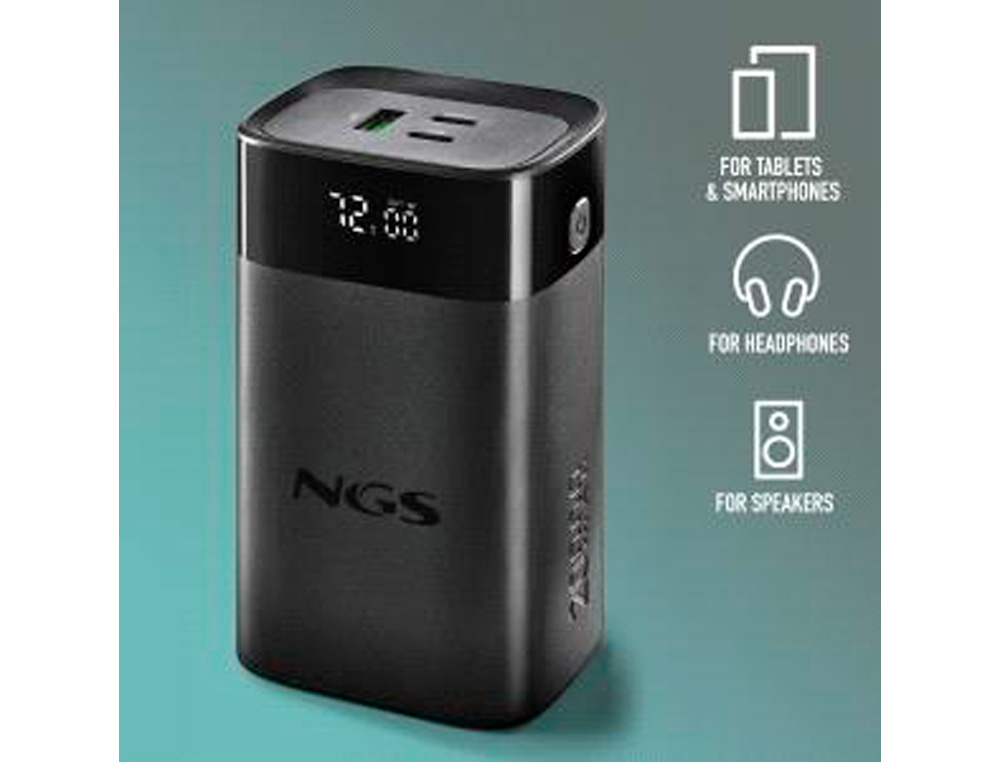 BATERIA EXTERNA PORTATIL NGS CARGA RAPIDA DE 65 W