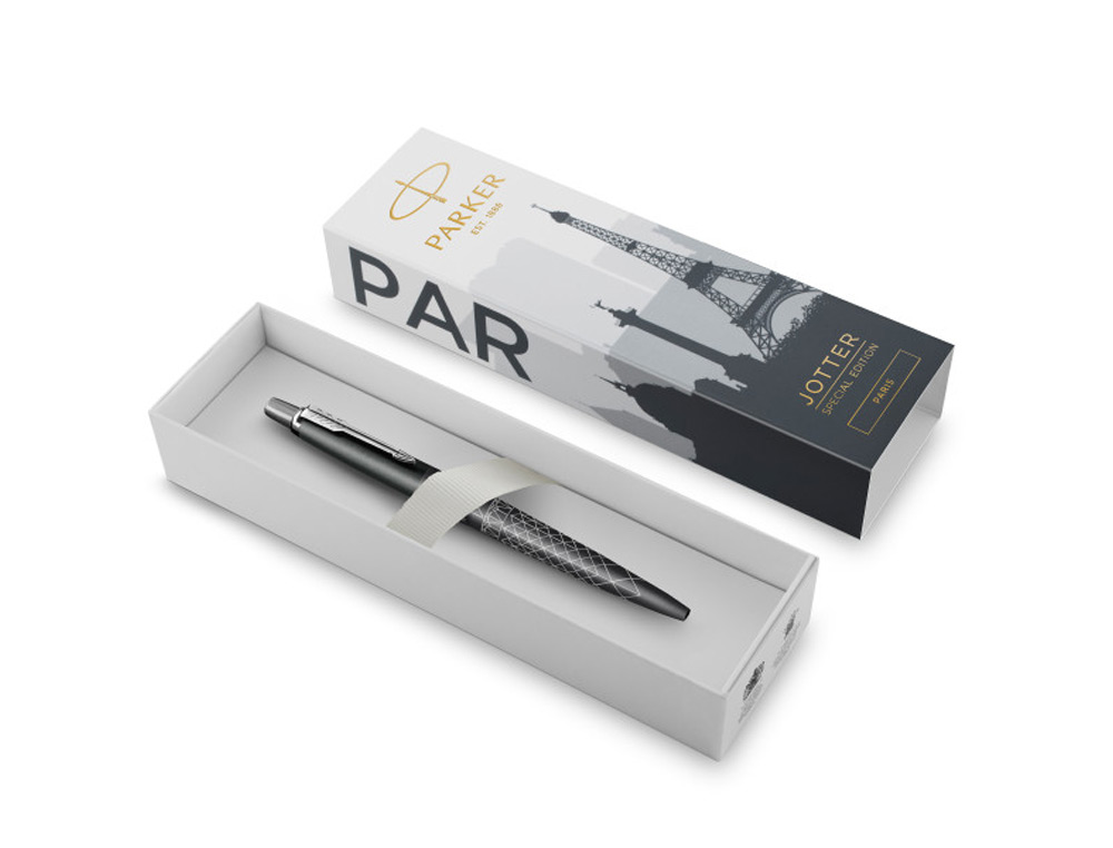 BOLIGRAFO PARKER JOTTER EDICION ESPECIAL GLOBAL ICONOS PARIS GRIS