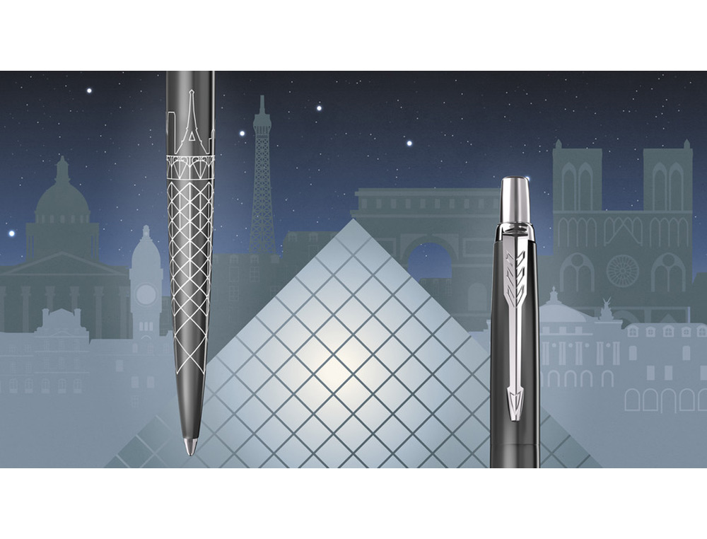 BOLIGRAFO PARKER JOTTER EDICION ESPECIAL GLOBAL ICONOS PARIS GRIS