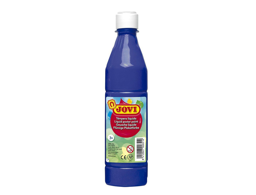 TEMPERA LIQUIDA JOVI ESCOLAR 500 ML AZUL ULTRAMAR