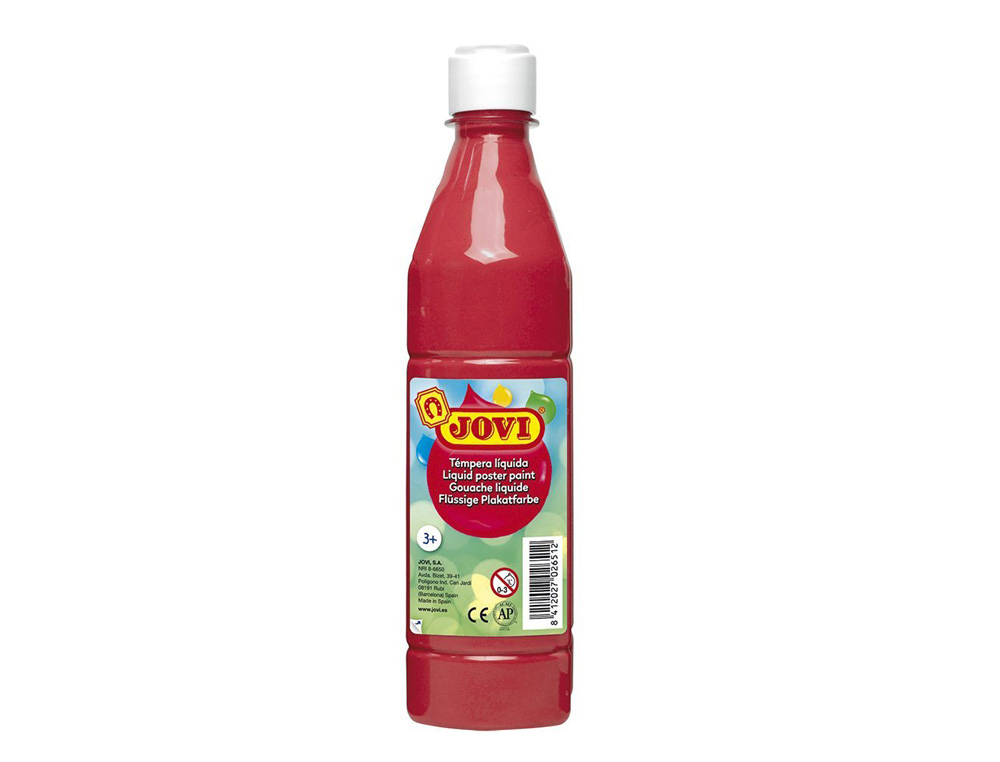 TEMPERA LIQUIDA JOVI ESCOLAR 500 ML BERMELLON
