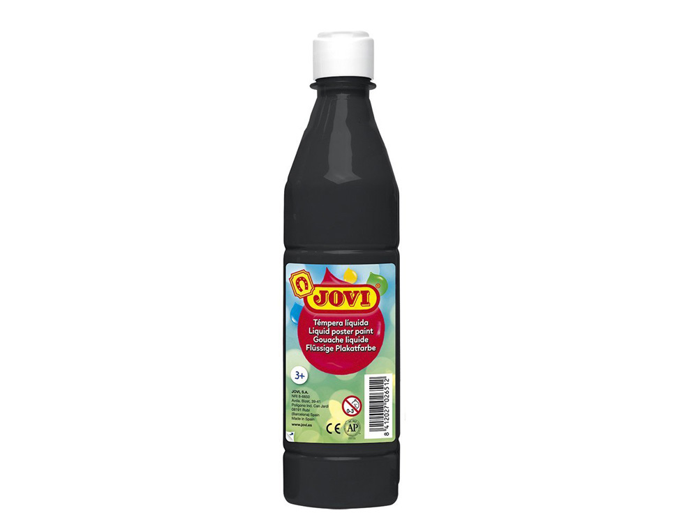 TEMPERA LIQUIDA JOVI ESCOLAR 500 ML NEGRO