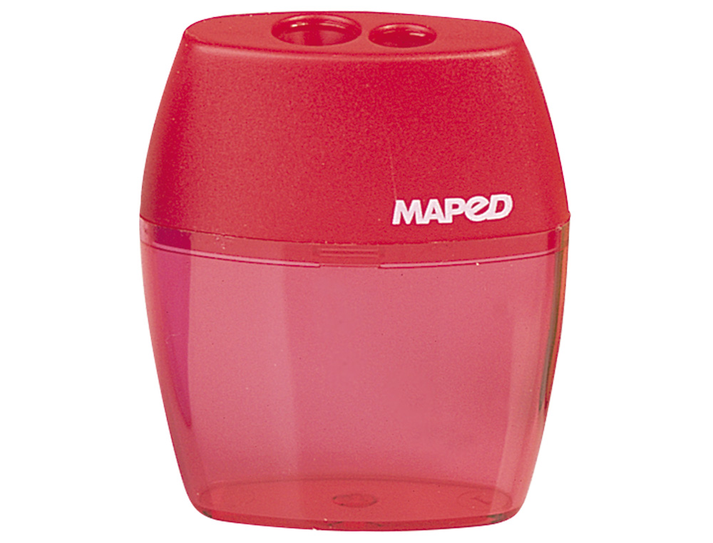 SACAPUNTAS MAPED PLASTICO 2 USOS CON DEPOSITO EXPOSITOR DE 20 UNIDADES