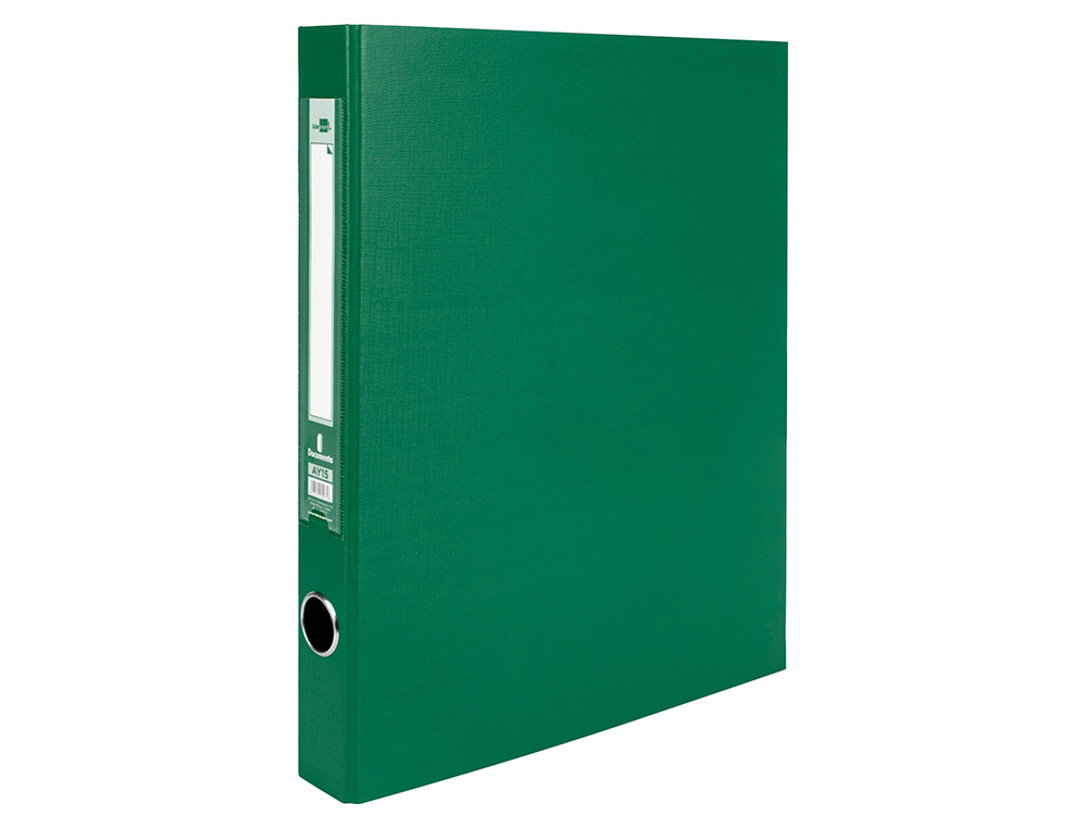 MODULO LIDERPAPEL 4 ARCHIVADORES FOLIO 2 ANILLAS MIXTAS 25MM VERDE
