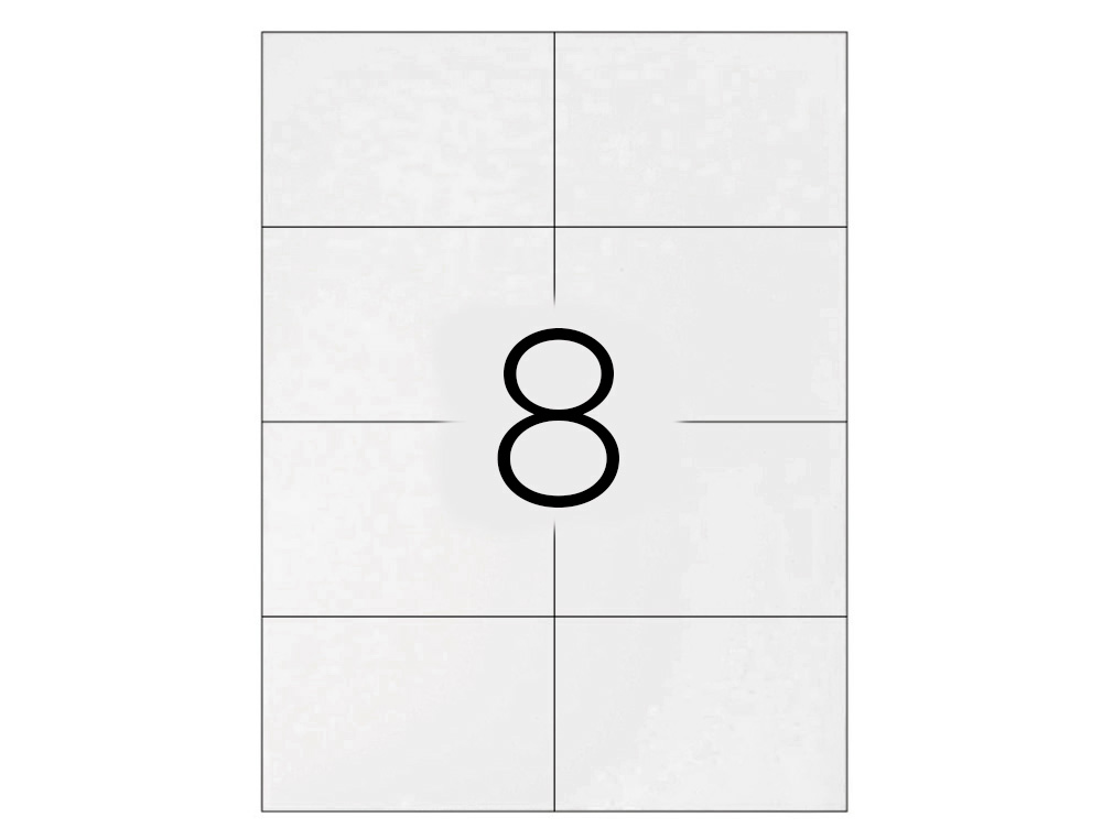ETIQUETA ADHESIVA Q-CONNECT KF10659 TAMAO 105X74 MM FOTOCOPIADORA LASER INK-JET CAJA CON 100 HOJAS DIN A4