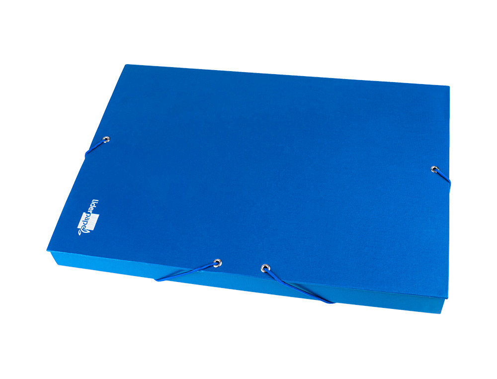 CARPETA PROYECTOS LIDERPAPEL FOLIO LOMO 30MM CARTON FORRADOAZUL