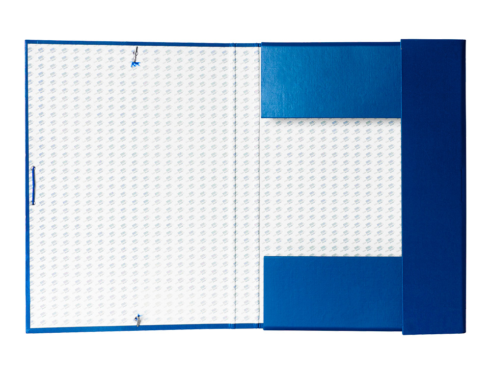 CARPETA PROYECTOS LIDERPAPEL FOLIO LOMO 30MM CARTON FORRADOAZUL