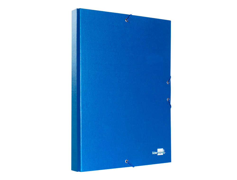 CARPETA PROYECTOS LIDERPAPEL FOLIO LOMO 30MM CARTON FORRADOAZUL