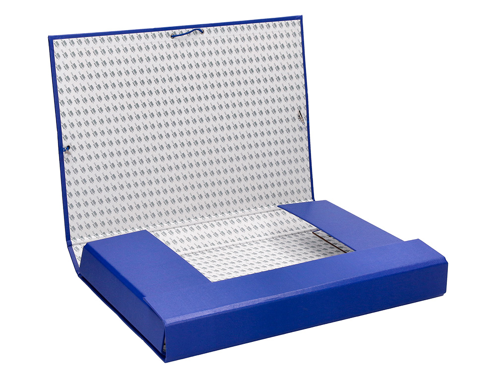 CARPETA PROYECTOS LIDERPAPEL FOLIO LOMO 50MM CARTON FORRADOAZUL