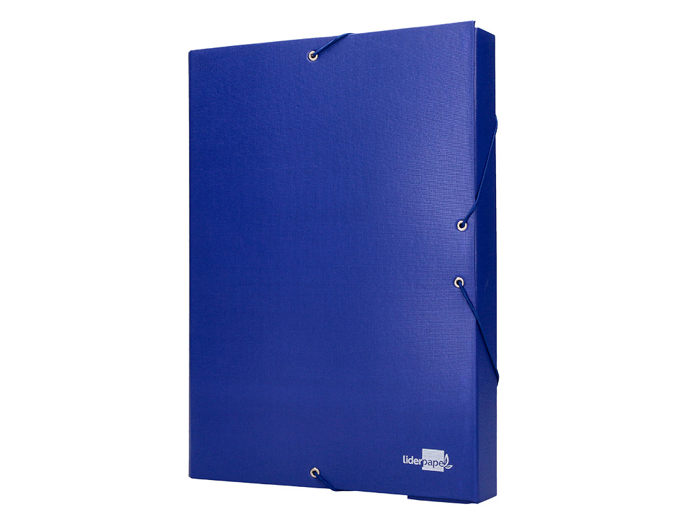 CARPETA PROYECTOS LIDERPAPEL FOLIO LOMO 50MM CARTON FORRADOAZUL