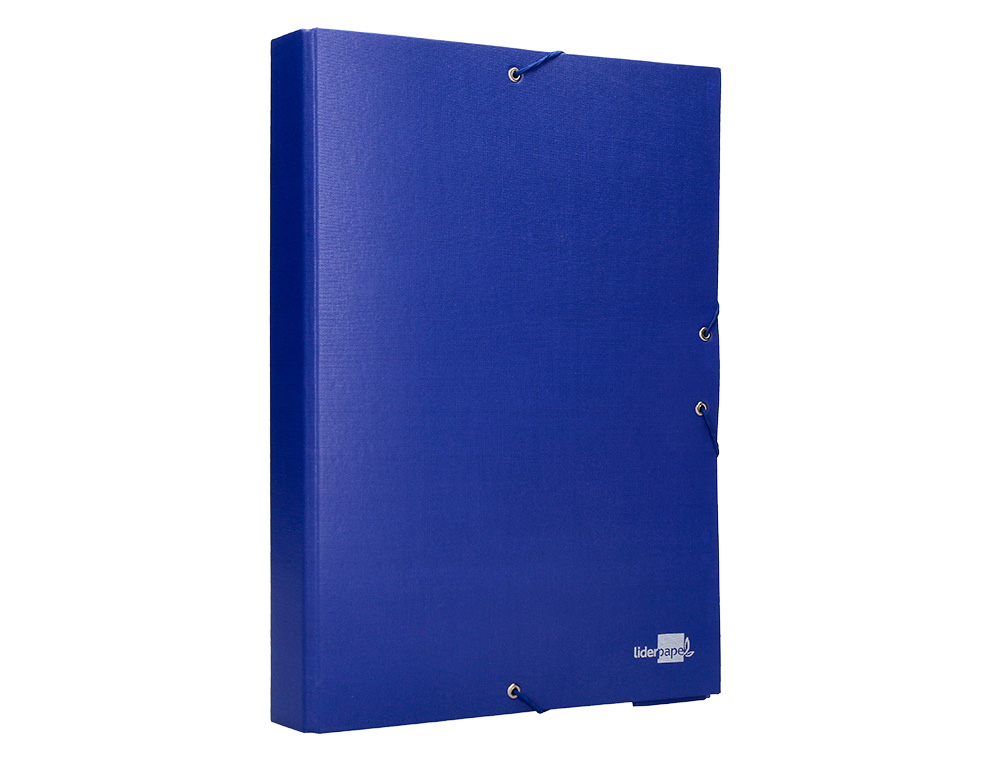 CARPETA PROYECTOS LIDERPAPEL FOLIO LOMO 50MM CARTON FORRADOAZUL
