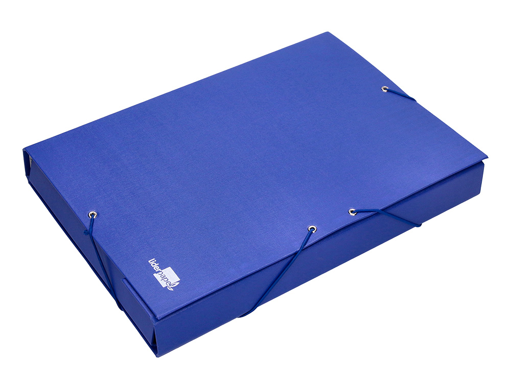 CARPETA PROYECTOS LIDERPAPEL FOLIO LOMO 50MM CARTON FORRADOAZUL