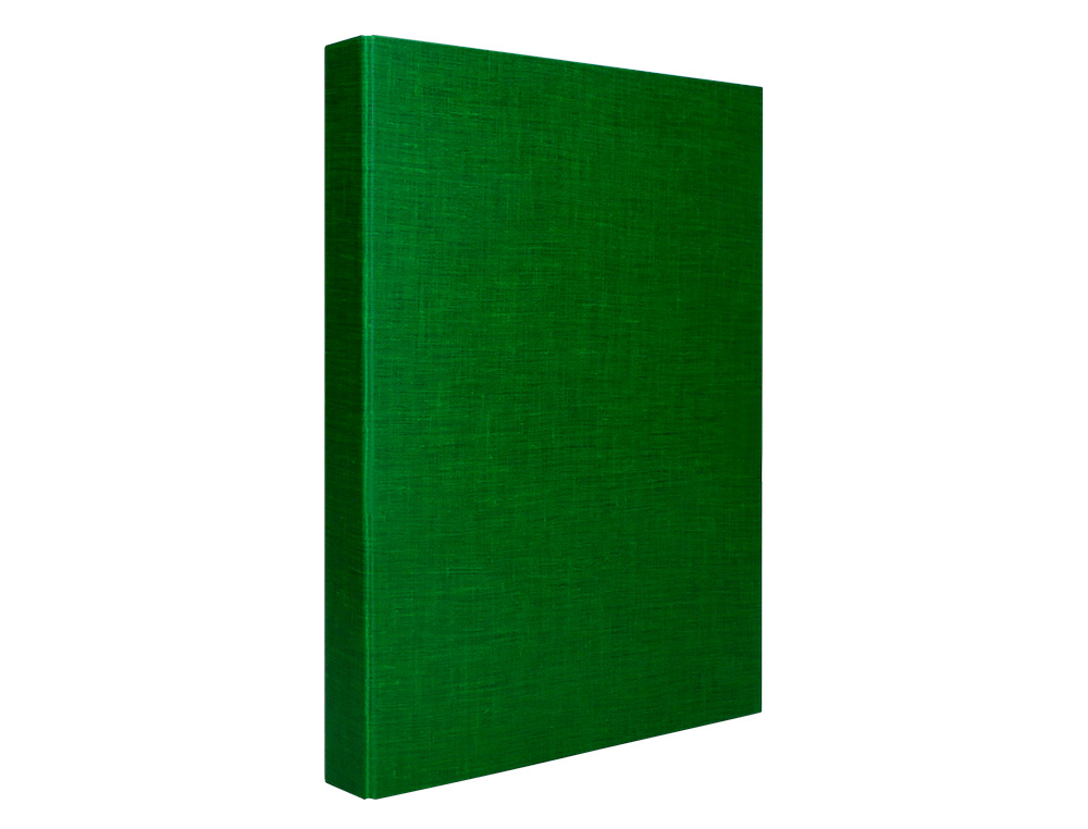 CARPETA DE 4 ANILLAS 25MM MIXTAS LIDERPAPEL FOLIO CARTONFORRADO PAPER COAT VERDE