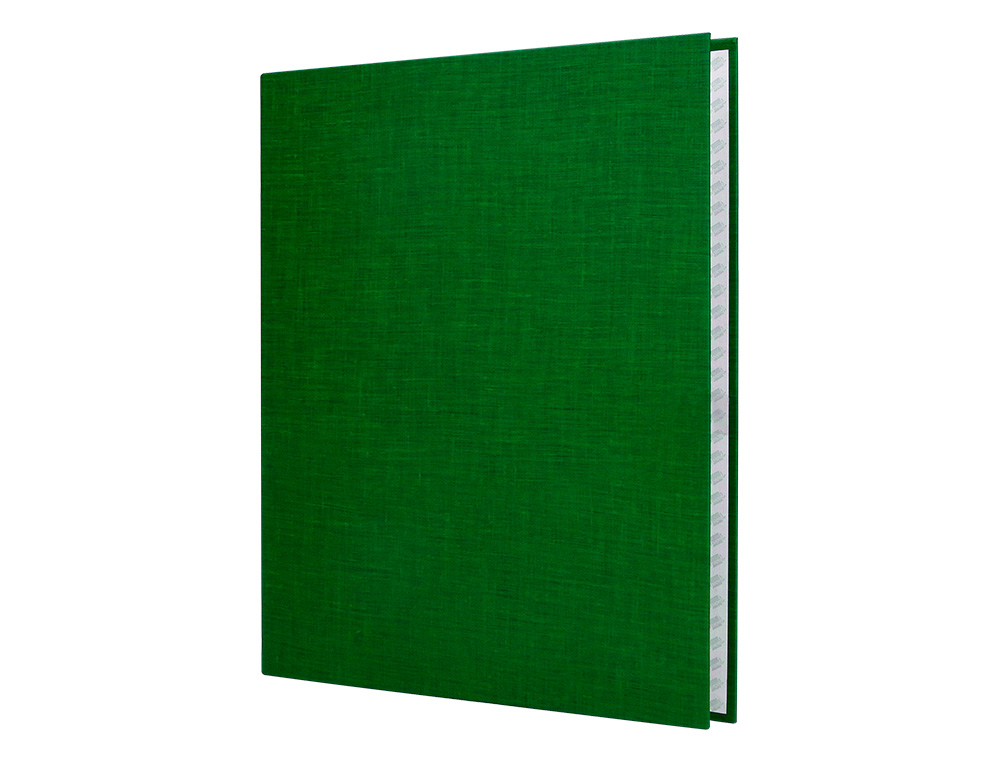CARPETA DE 4 ANILLAS 25MM MIXTAS LIDERPAPEL FOLIO CARTONFORRADO PAPER COAT VERDE