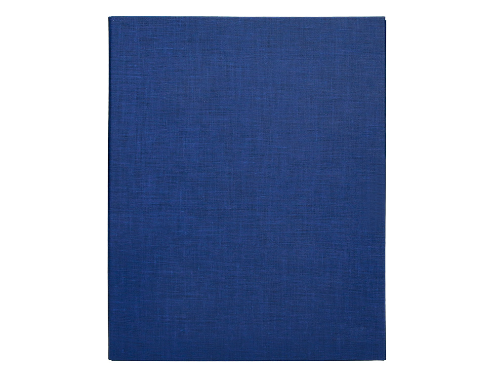 CARPETA DE 4 ANILLAS 25MM MIXTAS LIDERPAPEL FOLIO CARTON FORRADO PAPER COAT AZUL