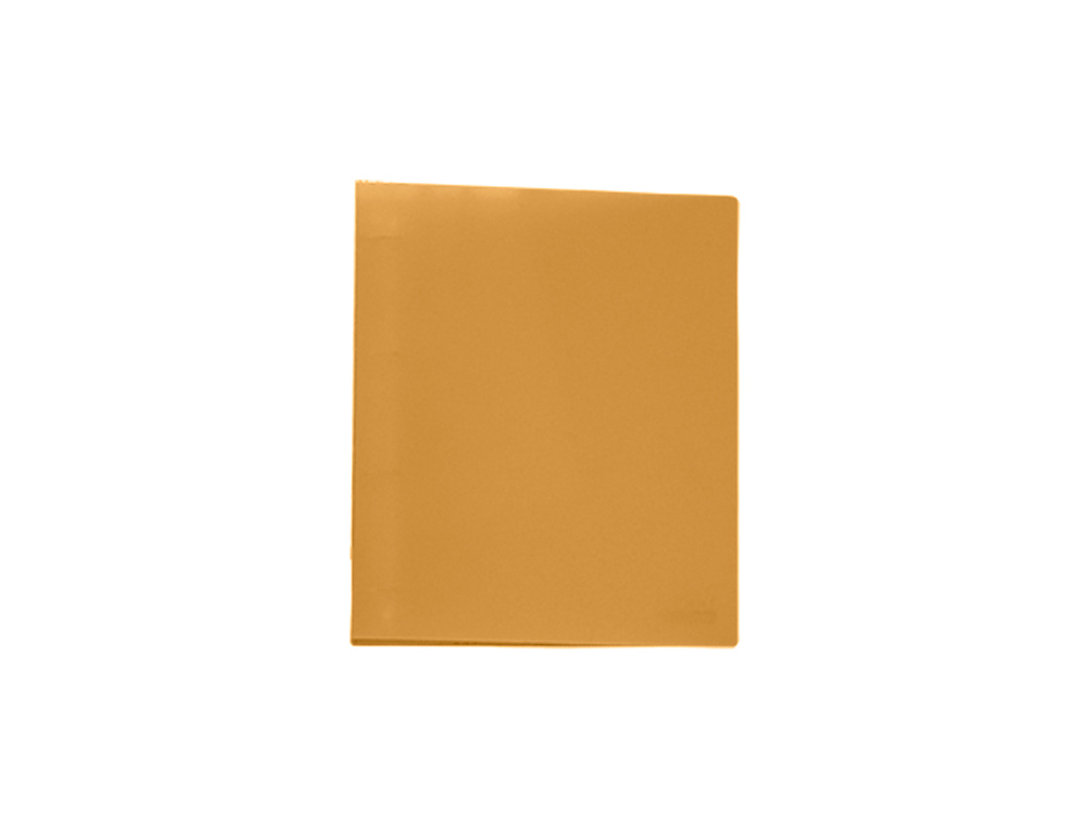 CARPETA LIDERPAPEL 4 ANILLAS 25 MM MIXTAS 43431 POLIPROPILENO DIN A4 NARANJA SERIE FROSTY