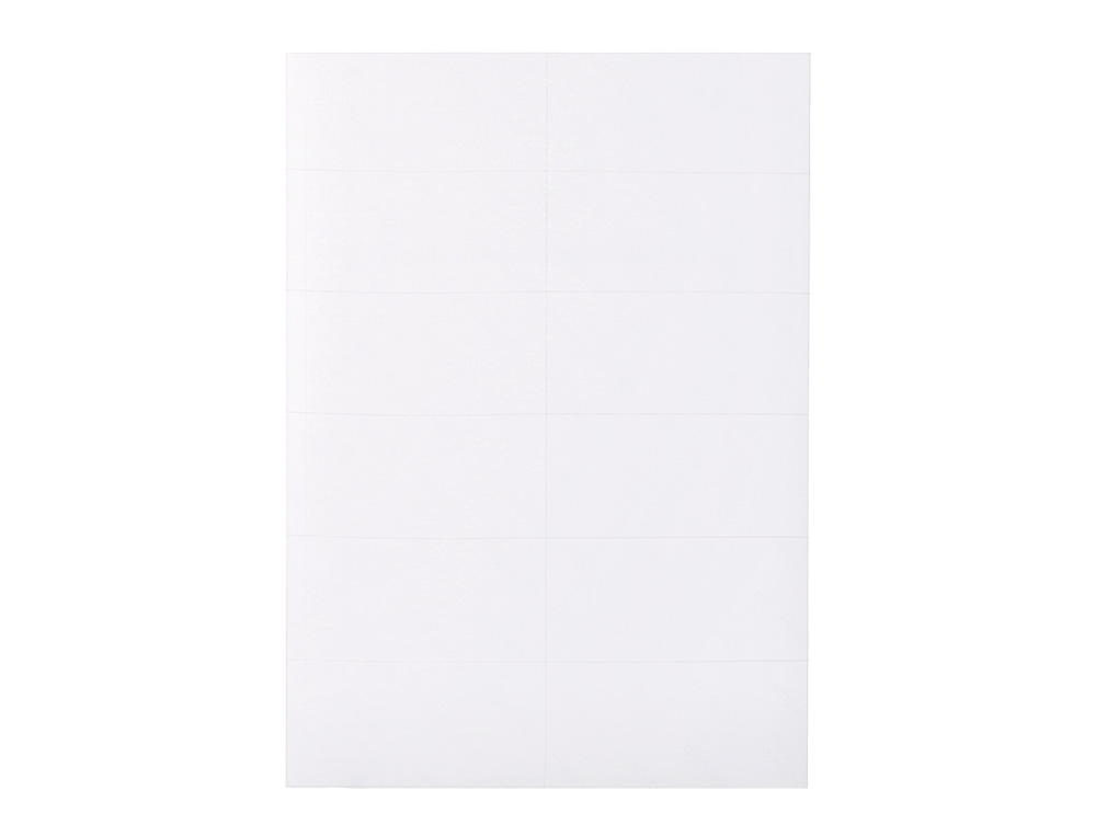 ETIQUETA ADHESIVA Q-CONNECT KF10652 TAMAÑO 96,5X42,3 MM FOTOCOPIADORA LASER INK-JET CAJA CON 100 HOJAS DIN A4