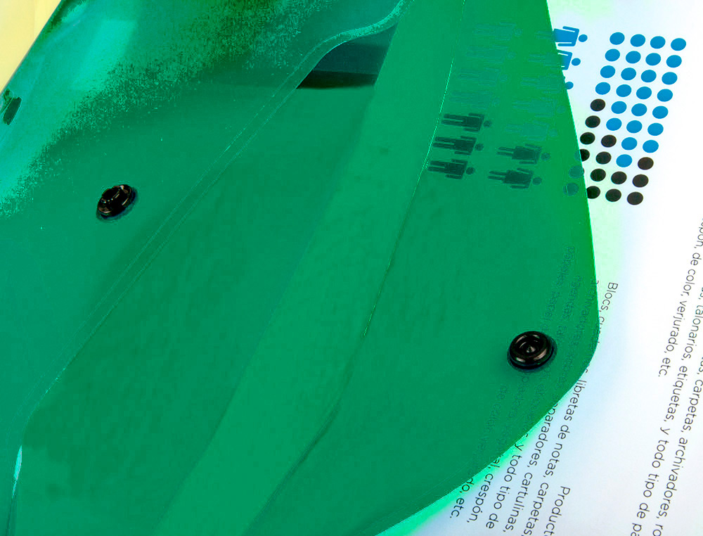 CARPETA LIDERPAPEL DOSSIER BROCHE 34353 POLIPROPILENO DIN A5 VERDE TRANSPARENTE