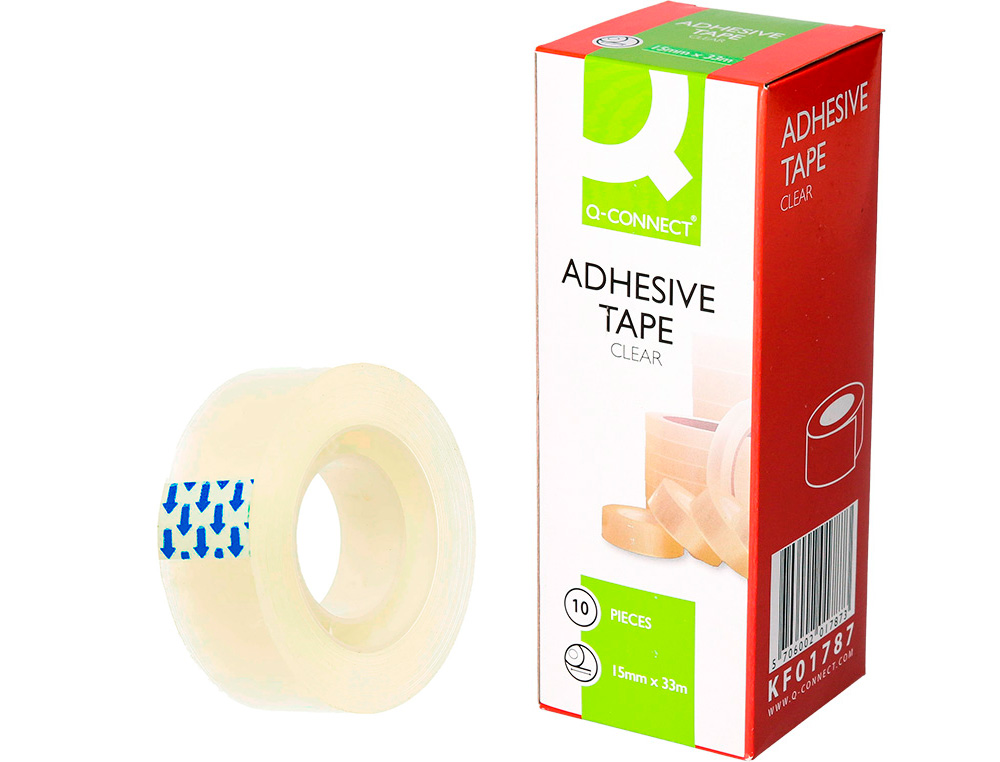 CINTA ADHESIVA Q-CONNECT TRANSPARENTE 33 MT X 15 MM