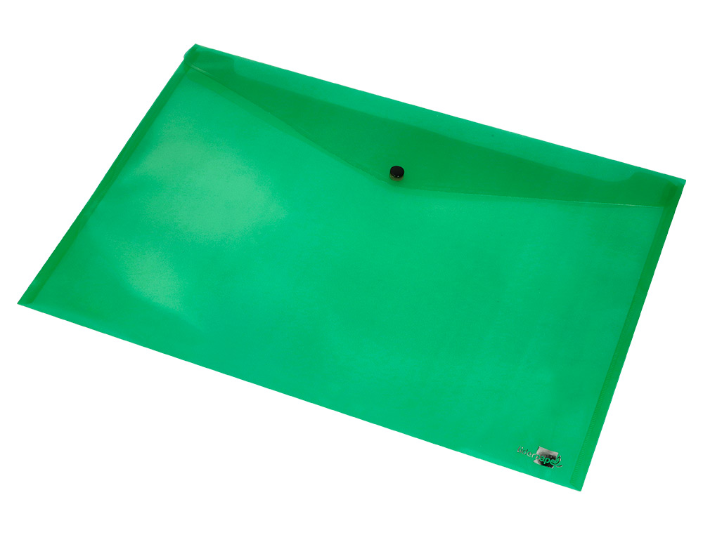 CARPETA LIDERPAPEL DOSSIER BROCHE 44243 POLIPROPILENO DIN A3 VERDE TRANSLUCIDO