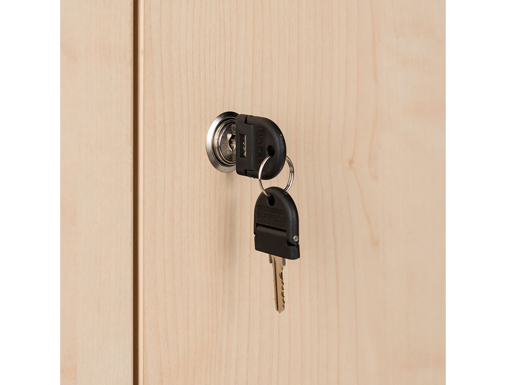 ARMARIO ROCADA CON UN ESTANTE Y DOS PUERTAS ENTERAS SERIE STORE 78X90X45 ACABADO AA01 HAYA/HAYA