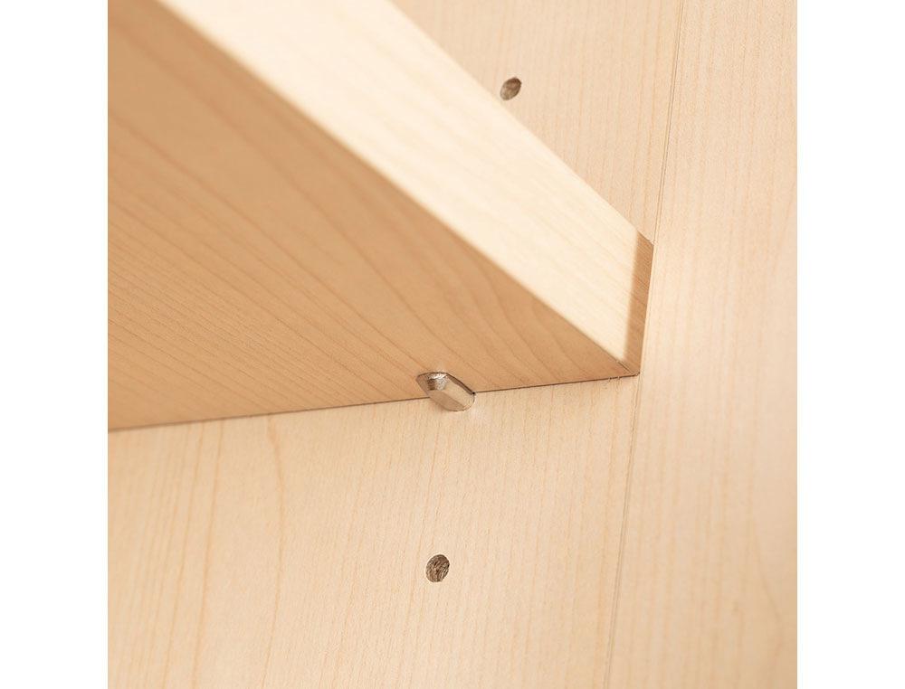 ARMARIO ROCADA CON UN ESTANTE Y DOS PUERTAS ENTERAS SERIE STORE 78X90X45 ACABADO AA01 HAYA/HAYA