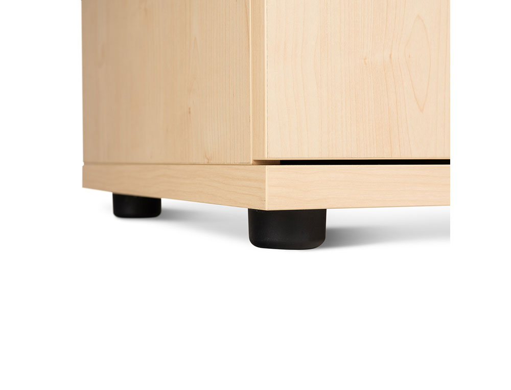 ARMARIO ROCADA CON UN ESTANTE Y DOS PUERTAS ENTERAS SERIE STORE 78X90X45 ACABADO AA01 HAYA/HAYA