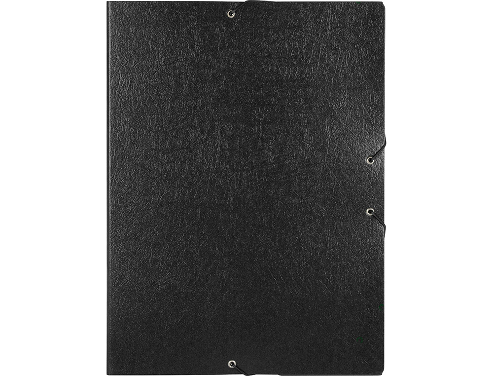 CARPETA PROYECTOS LIDERPAPEL FOLIO LOMO 50MM CARTON GOFRADO NEGRA